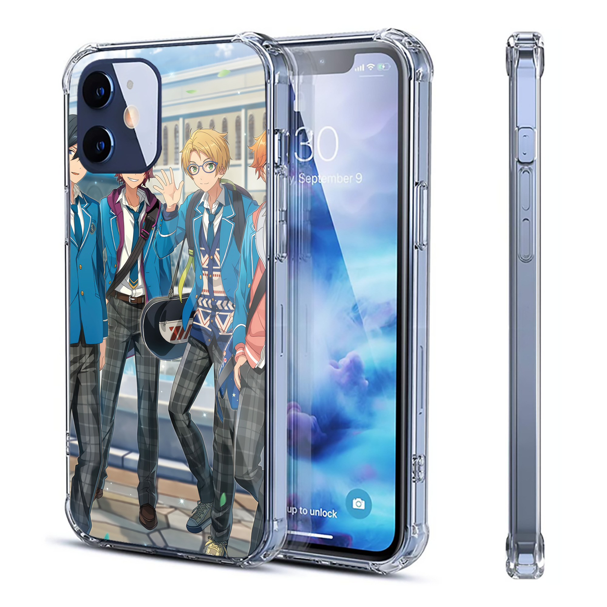 （画像用） あんさんぶるスターズ! Ensemble Stars 【iPhone 12シリーズ対応】透明スマホケース（クリアソフトケース）